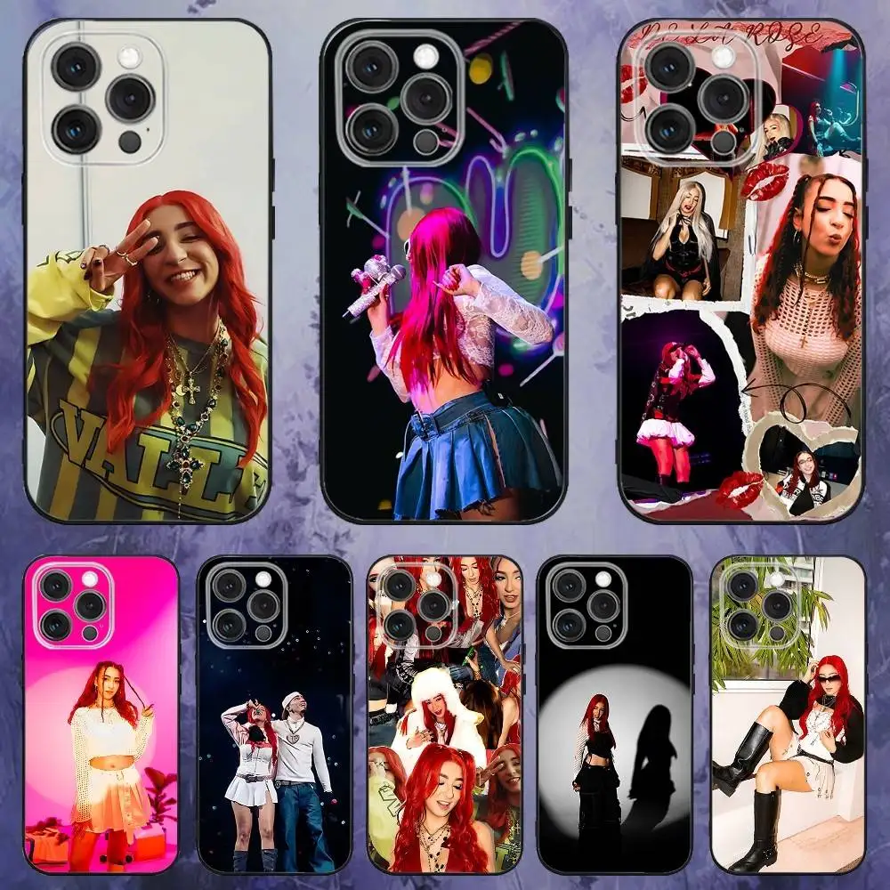 

Singer D-De La R-Rose Hot Phone Case For iPhone 17,16,15,14,13,12,Pro,Max,Plus,E,SE4,Air,Mini Black Soft Box
