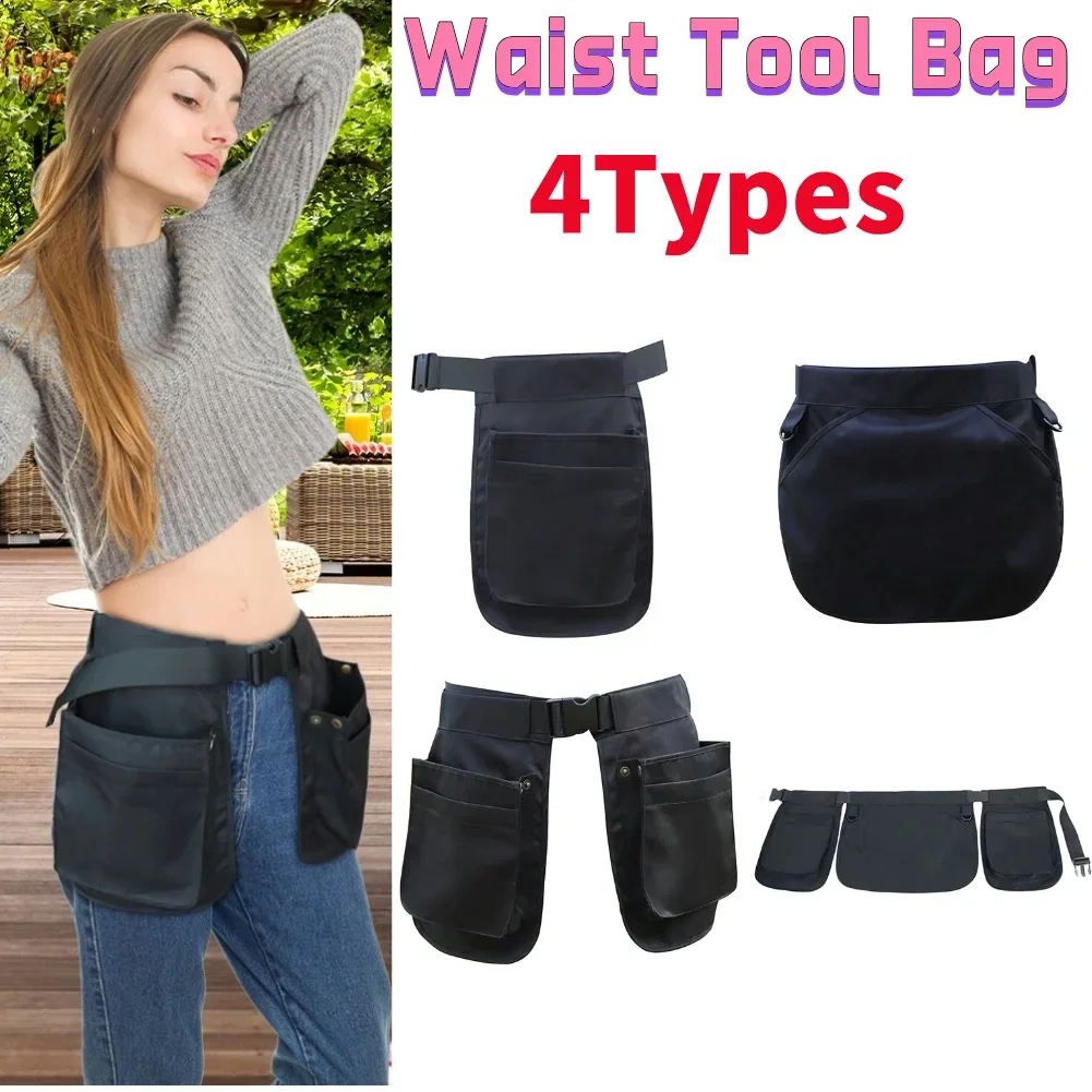 Portable Waist Tool Pouch Bag Multi-pockets Electrician Carpenter Tool Bag Adjustable Hardware Storage Pocket Multi-function Bag