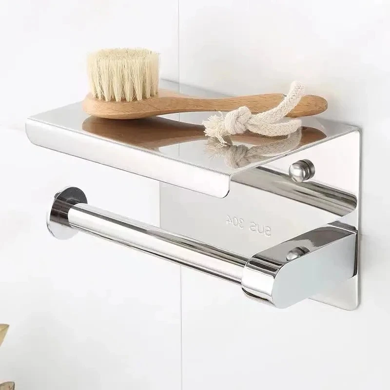 

Bathroom Toilet Paper Holder 304 Stainless Steel Waterproof Roll Paper Box Tissue Box Holder Bathroom Hardware Accessories
