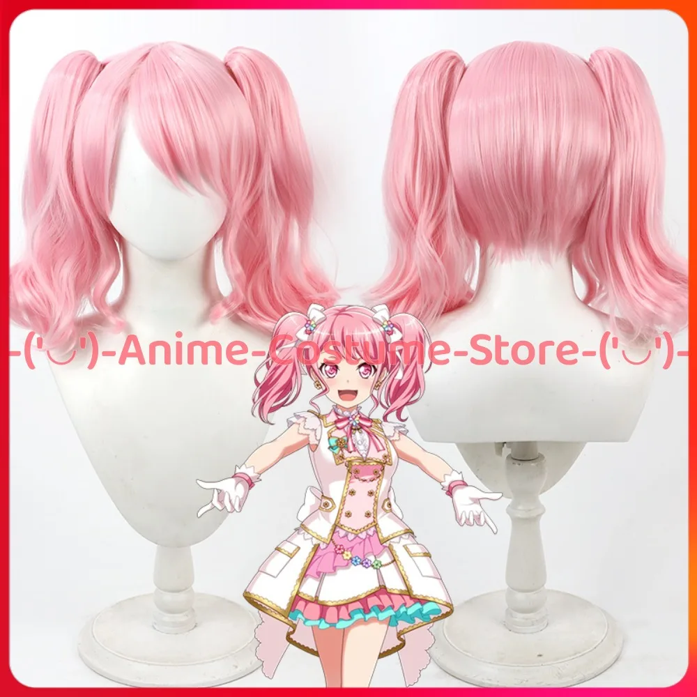 

BanG Dream! Maruyama Aya, парик для косплея, хвост, аниме, игровой персонаж, Хэллоуин, карнавал, вечерние парики, термостойкие синтетические волосы