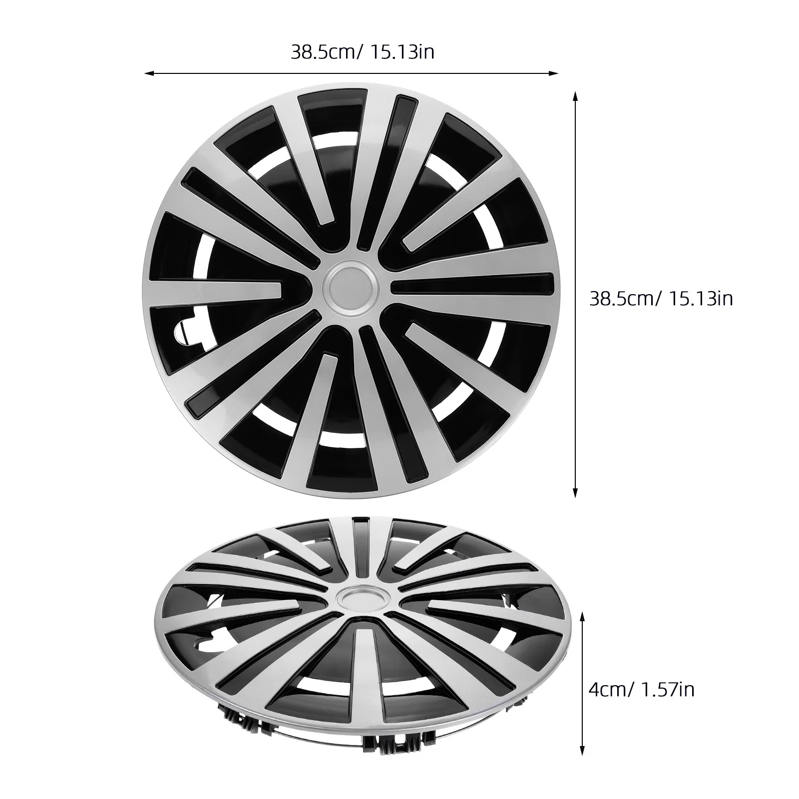 غطاء عجلة فولاذي مقاس 14 بوصة من Universal Hubcap ملحقات شاحنة السيارة حماية متينة غطاء محور مقطورة ذو مظهر عصري أنيق