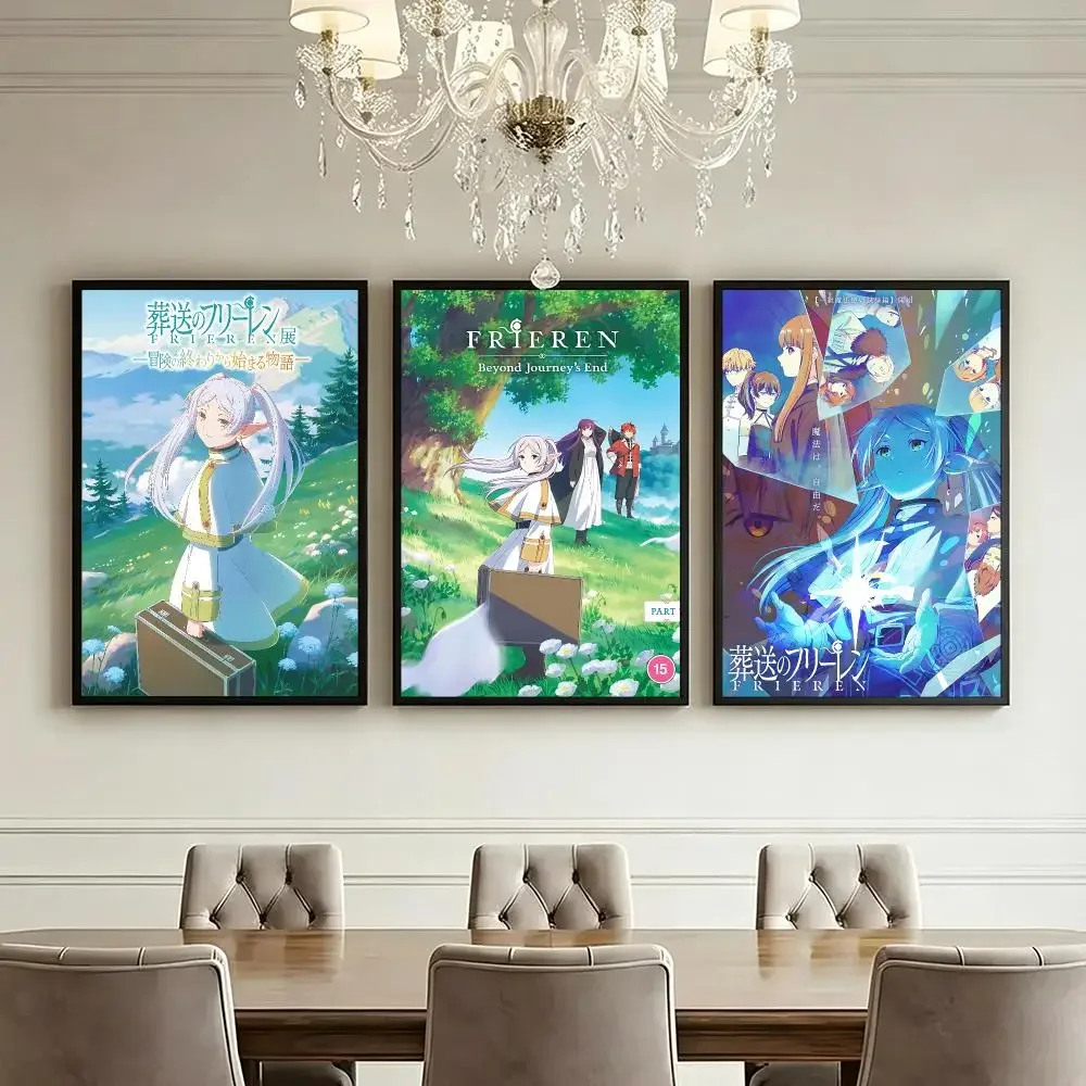 anime Sousou no Frieren Poster HD Poster High End Luxury Home Decoration Suitable for Living Room Bedroom Corridor and Gift