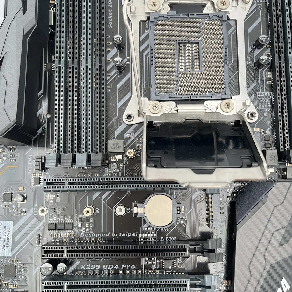 LGA2066 8 * DDR4 256GB PCI-E 3.0 ATX للوحة الأم جيجابايت X299 GA X299 UD4 Pro Gaming
