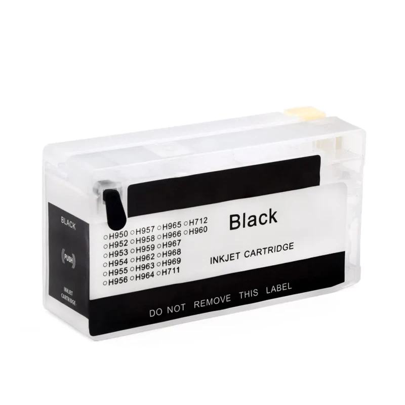 خرطوشة حبر فارغة قابلة لإعادة الملء لا رقاقة ل HP 950 951 952 953 954 955 956 957 958 959 962 963 964 965 966 967 968 969 711 712