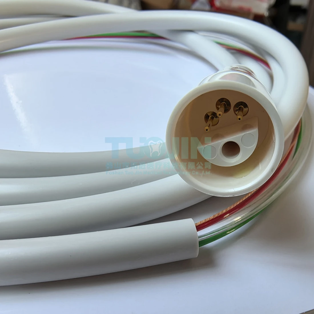Dental Ultrasonic Scaler Tube Hose Cable Connecting Tube Detachable Handpiece Line Without LED