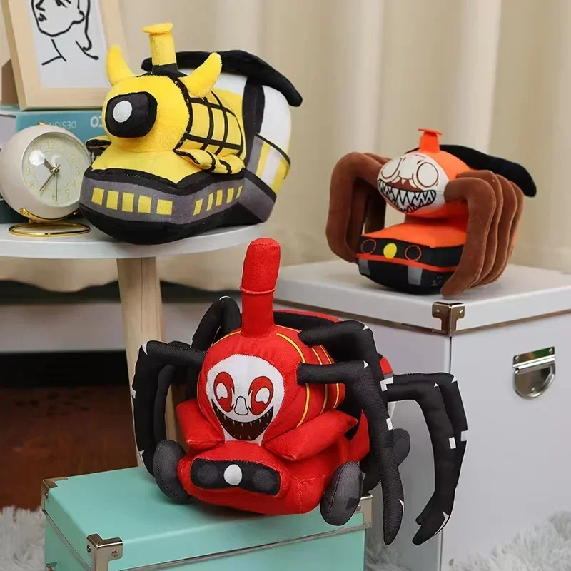 25CM Choo-Choo Charles Plush Toy Spider Monster Cartoon Stuffed Dolls Game Charles Train Plushie Pillow Christmas Birthday Gifts - Detail 1
