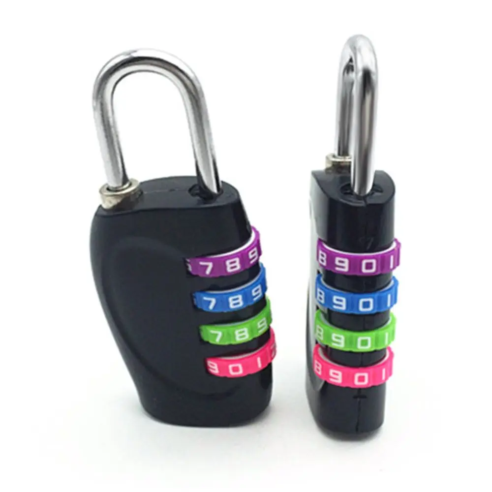 Security Multifunctional Hardware Accessories 4-digit Number Password Lock Window Door Combination Padlock Color Padlock