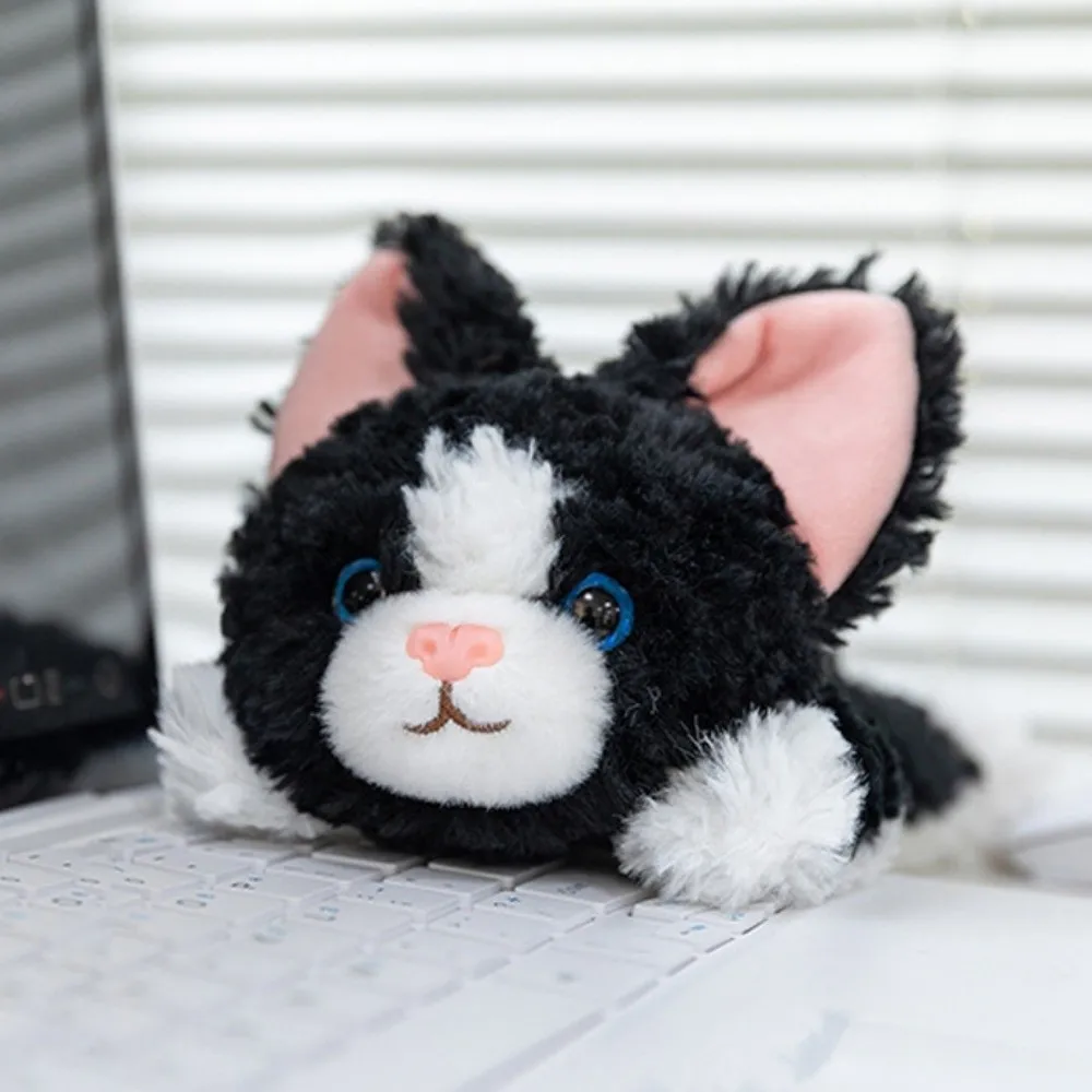 Muñequera rizada gato muñeca colgante Animal esponjoso gato rizado llavero de juguete de peluche comodidad suave alemán gato rizado muñeca de peluche decoración del hogar