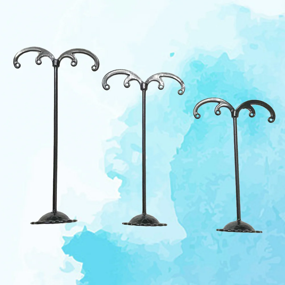 

3Pcs Metal Earrings Display Stand Horn Shape Jewelry Organizer Holder Lightweight for Stud Dangle Earrings Home and Shop