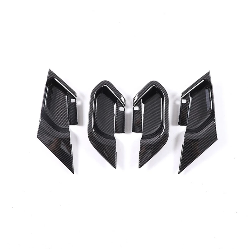 ألياف الكربون مقبض الباب الداخلي إكسسوارات خارجية لأبواب السيارات زخرفة الكسوة لسيارات BMW 5 Series i5 G60 2024-2025 اكسسوارات السيارات الداخلية ABS