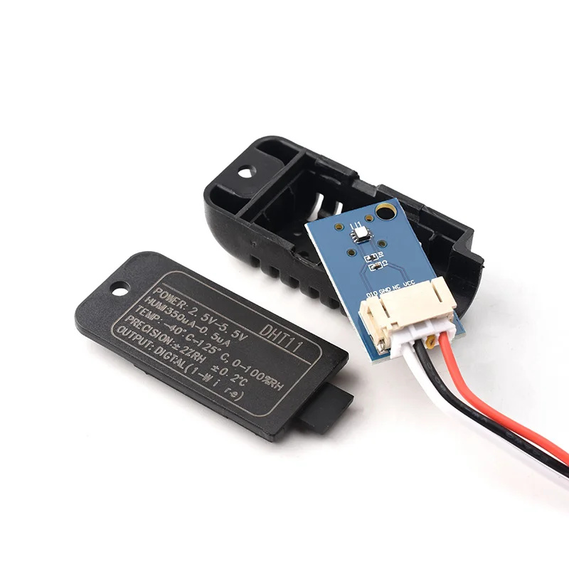 DHT11 Digital Temperature and Humidity Sensor Module with Housing, Ambient Temp & Humidity Sensing Probe