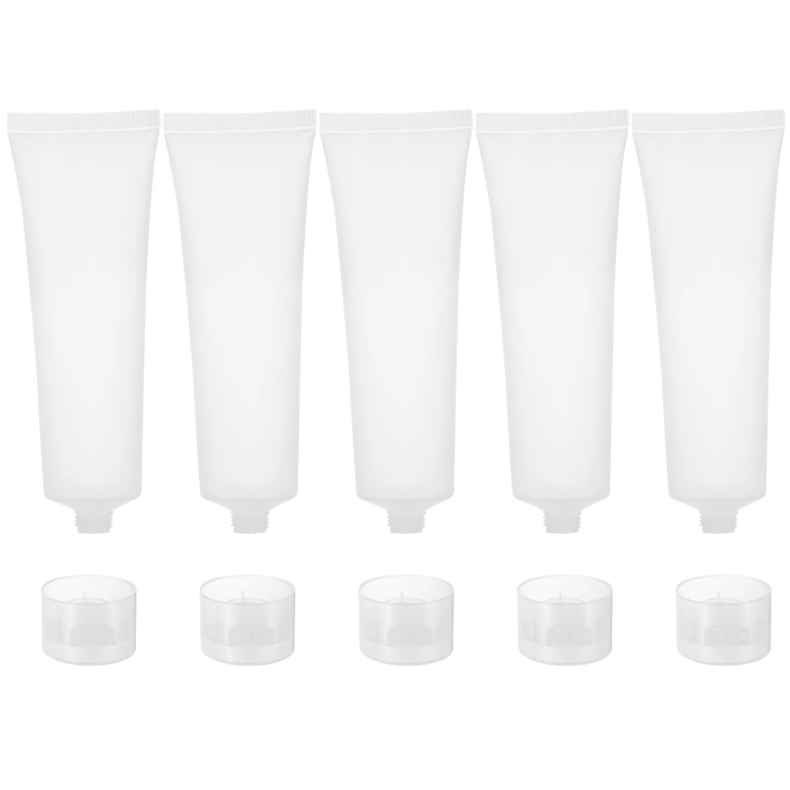 5 قطع من زجاجات السفر القابلة لإعادة الملء، منظمات تخزين صديقة للبيئة للشامبو وغسول الوجه وغسول الجسم وكريم اليد والسفر المثالي