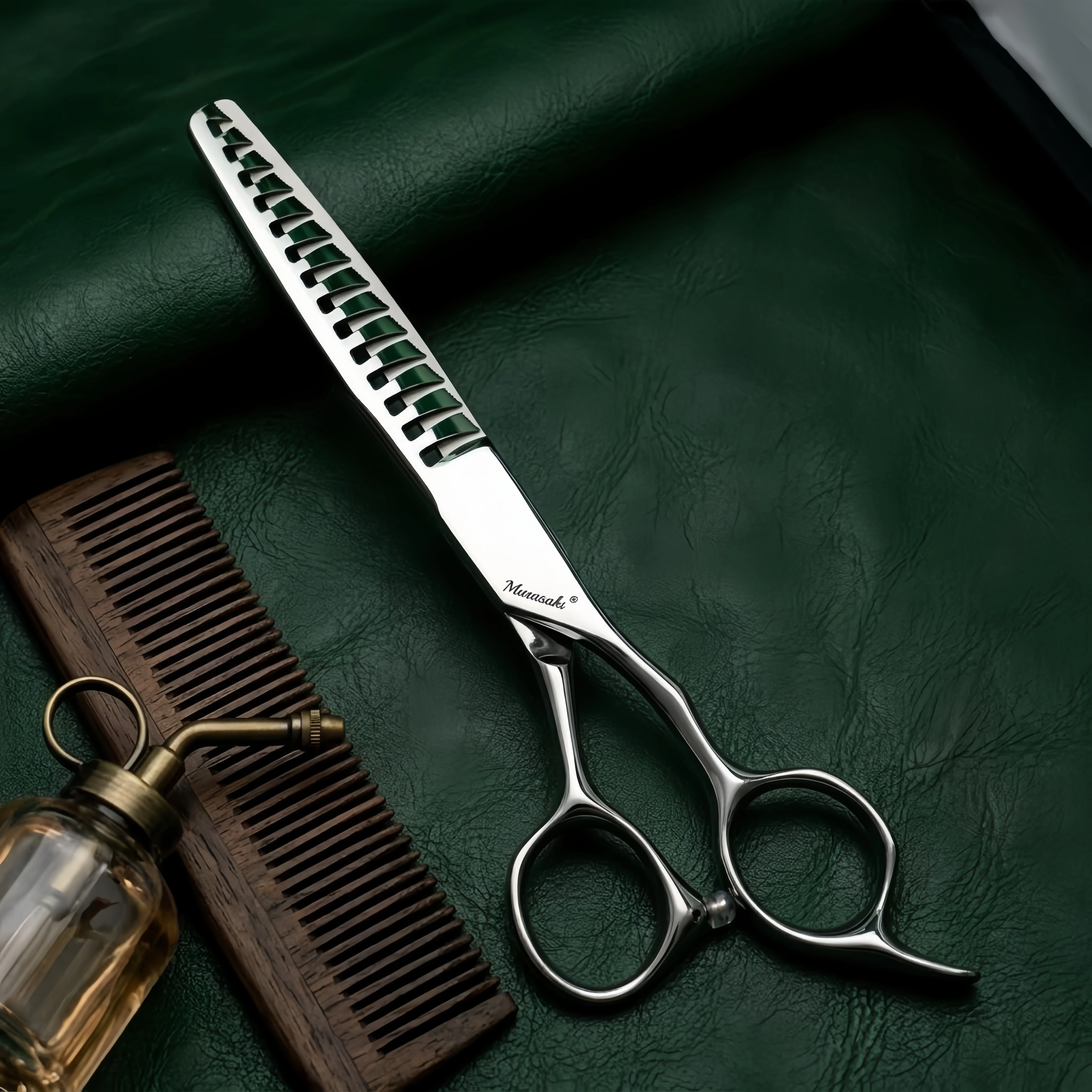 MURASAKI Professional Hair Thinning Scissors, 6.0 Inch VG10 Steel Texture Scissors for Man and Woman, High-End Barber Accessorie