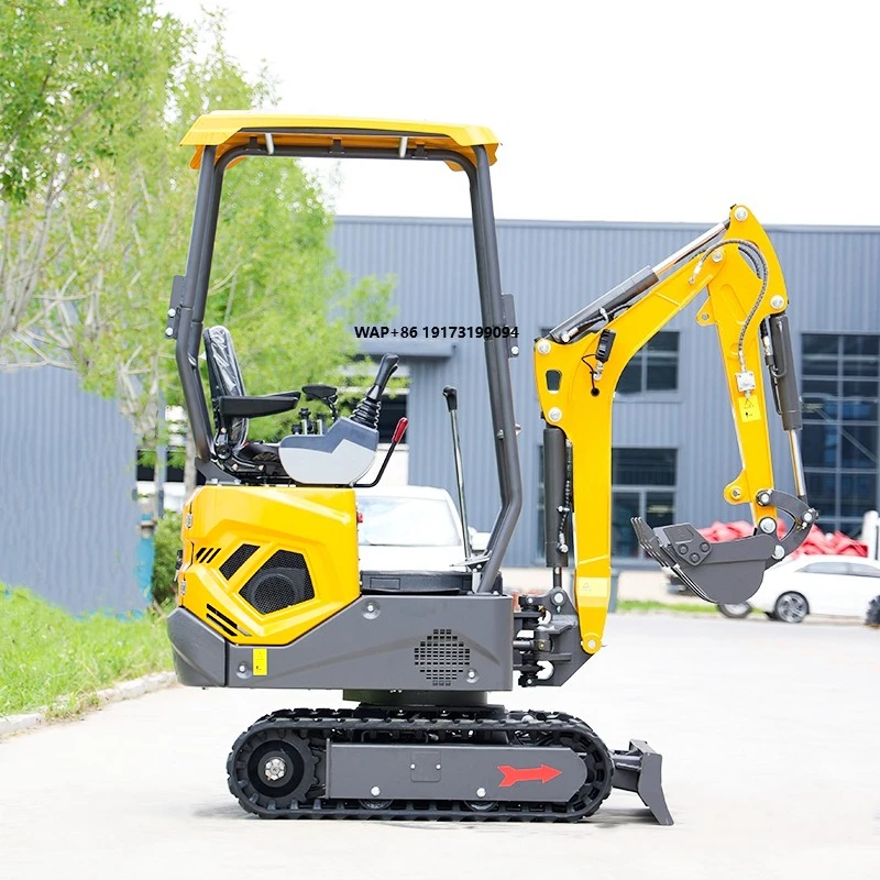 

Mini Crawler Excavator CE EURO 5 EPA Kubota Engine 1.2 Ton Micro Excavators Farm Garden Small Dgger