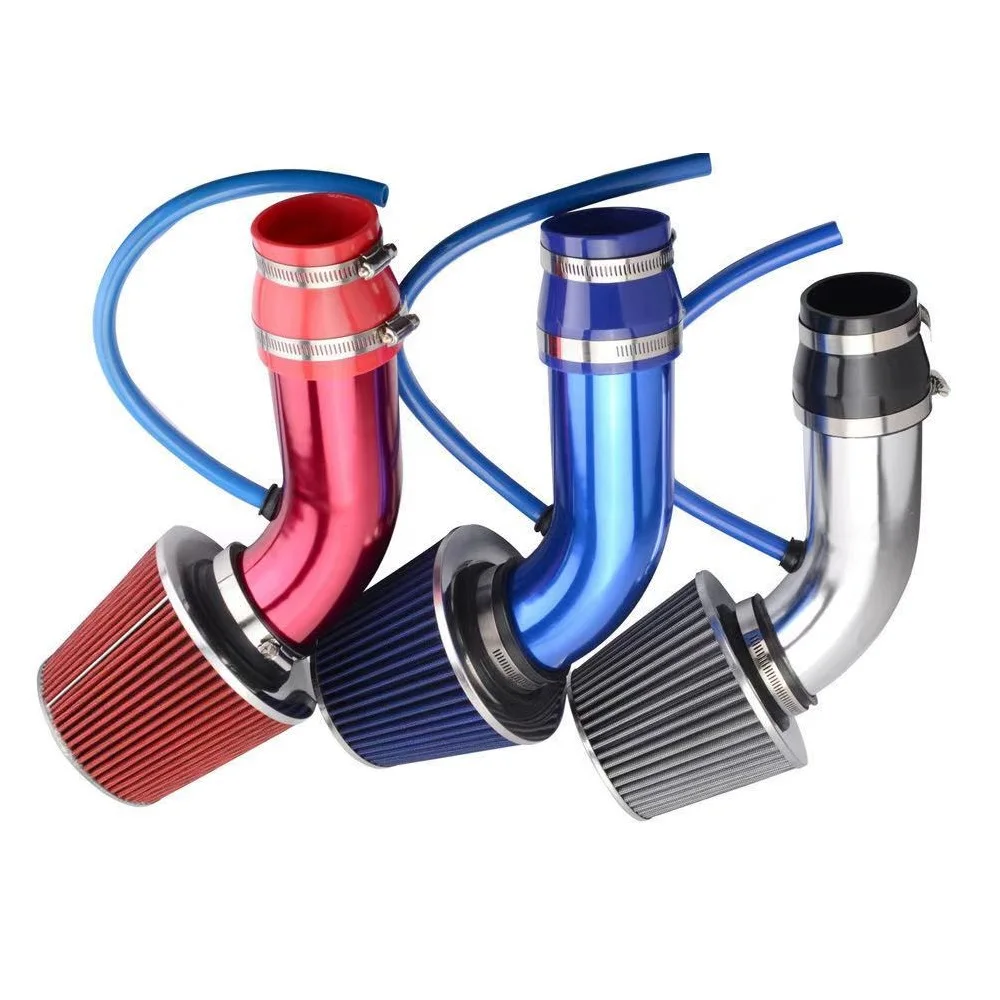 76MM 3 '' Universal Automotive Modification Mushroom Head Filter Air Filter Air Filters Intake Aluminum Pipe Kit Caliber