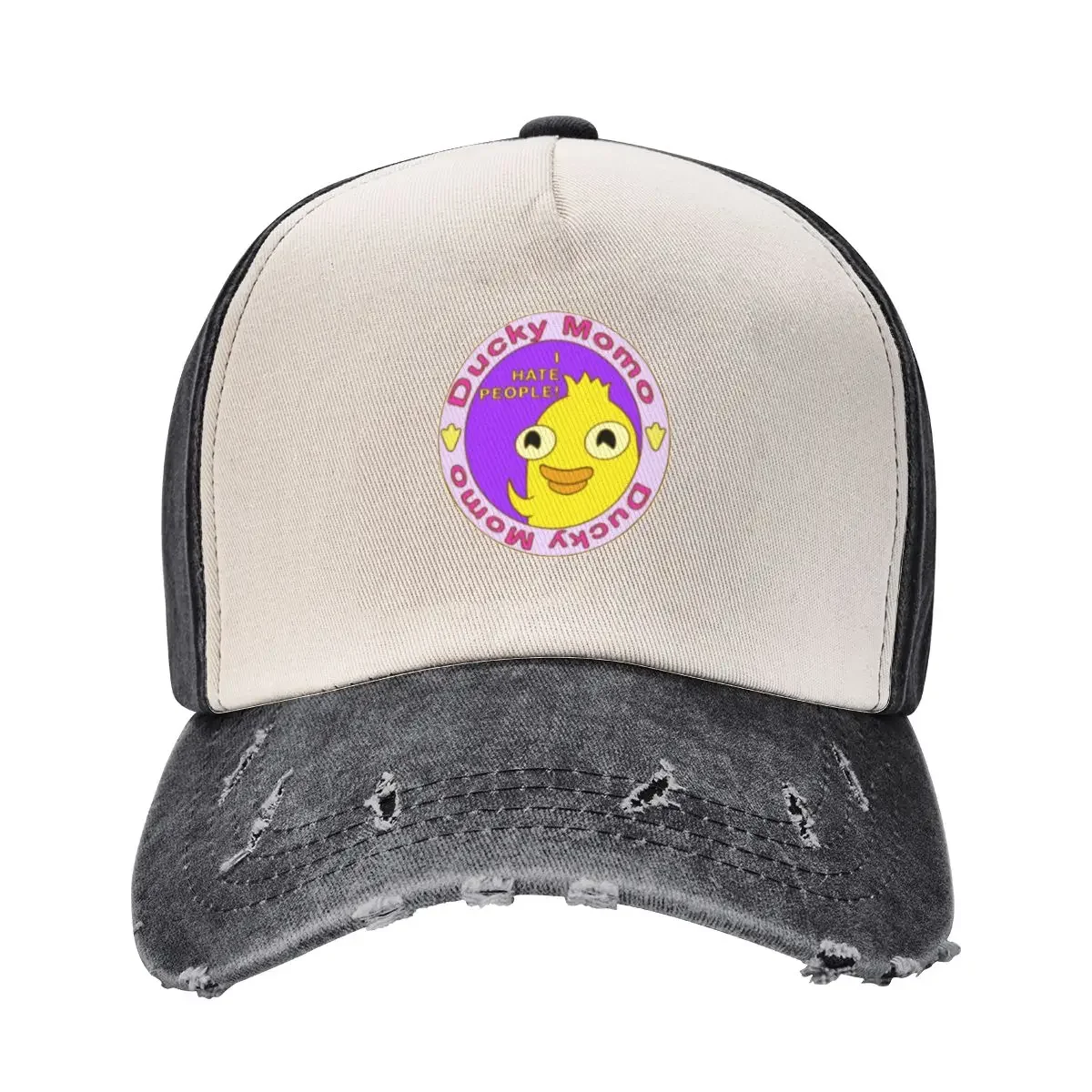 Ducky Momo I Hate People Baseball Cap foam party Hat funny hat custom Hat Women's Beach Men's