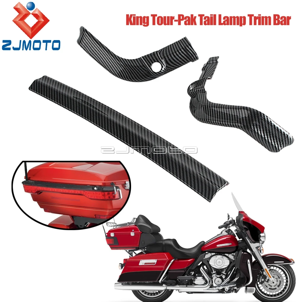 

Для мотоциклов Harley Touring Ultra Limited Tri Electra Road Glide CVO Ultra 2014-2023: задний фонарь King Taillamp для багажника Tour Trunk Pack, цвет Charcoal