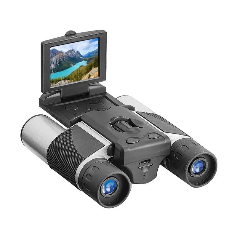 DT10 Portable Digital Camera Binoculars 8X Digital Zoom Video Photo Recording Telescope Easy Using For Bird Watching