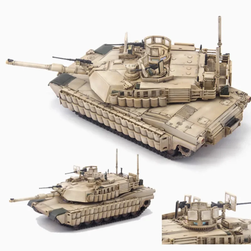 1/72 Scale US M1A2 SEP Abrams TUSK II Main Battle Tank Simulation Tracked Tank Mode Static Display Collectible Toy Gift Souvenir