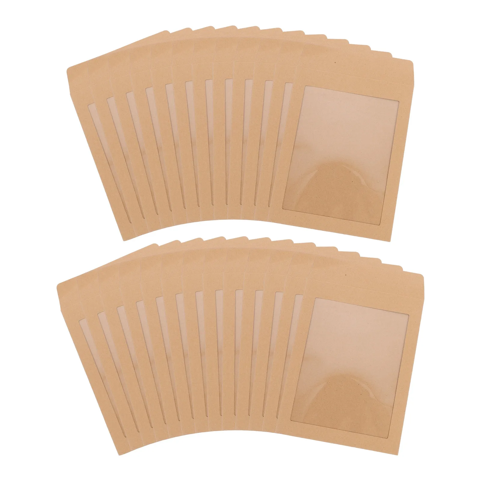 

25 шт. пакетов из крафт-бумаги для писем, открыток, приглашений, объявов, фотографий, с гладкой поверхностью для письма