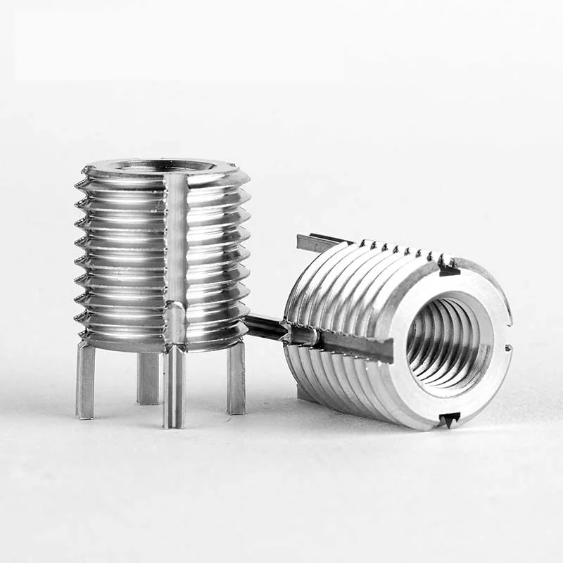 M3~M16 303 Stainless Steel Self-tapping Threaded Insert with LegsThreaded Repair Insert Bushing with Plug Leg Screw Sleeve Nuts
