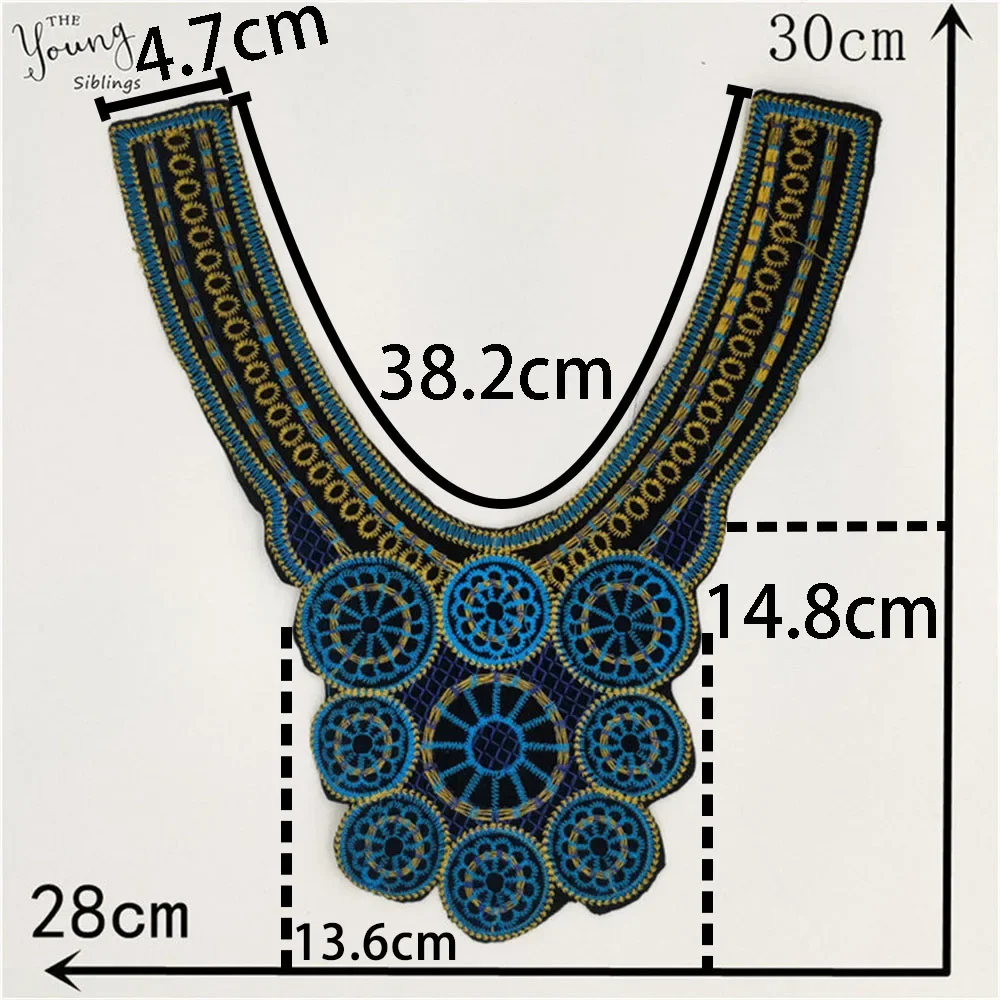 Wholesale sales of 1-10 pieces of polyester embroidery ethnic style sewing lace DIY decorative accessories lace fabric