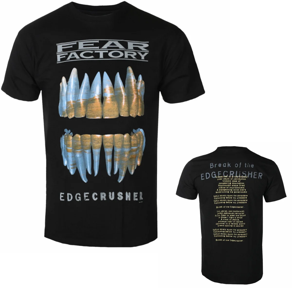 Fit Fear Factory Graphic Cotton T-shirt Unisex Summer Short Sleeve Fashion Brand Tee Luxury Casual Vintage Tees