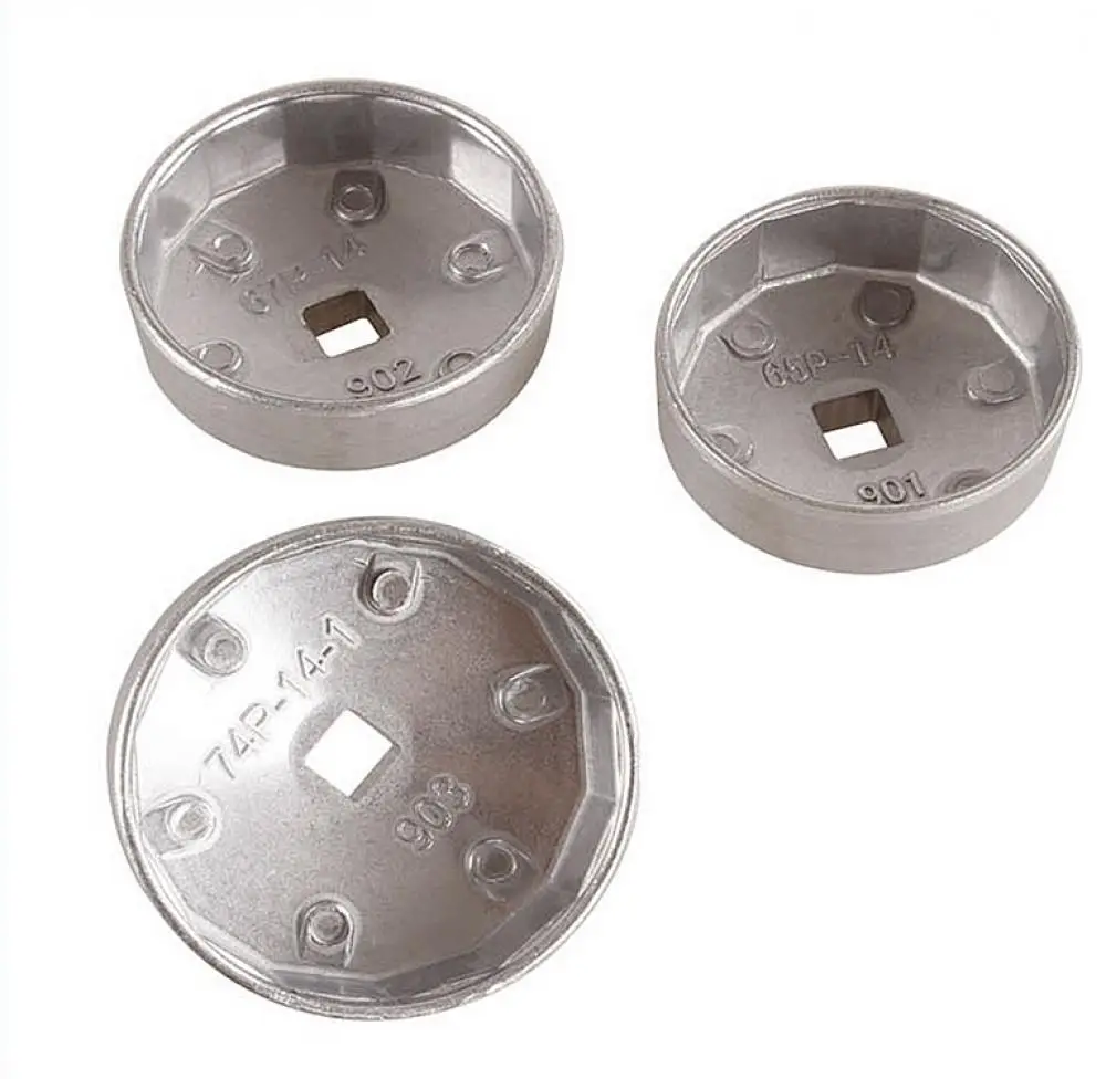 Yunshuo-chave de Tampa de Alumínio Filtro de Óleo Ferramentas de Reparação de Carro Abridor de Chave Inglesa Soquete 65 mm 67 mm 74 mm Automático