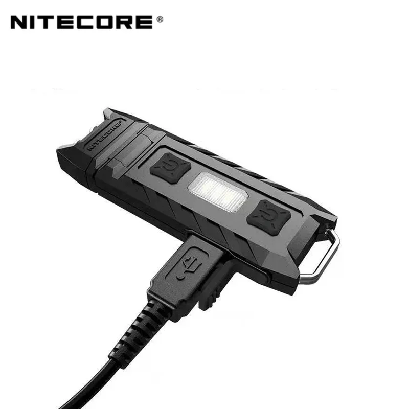 NITECORE THUMB Worklight Keychain Light 85Lumens Rechargeable 120° Thumb Corner Dual light Source Mini Led Flashlight