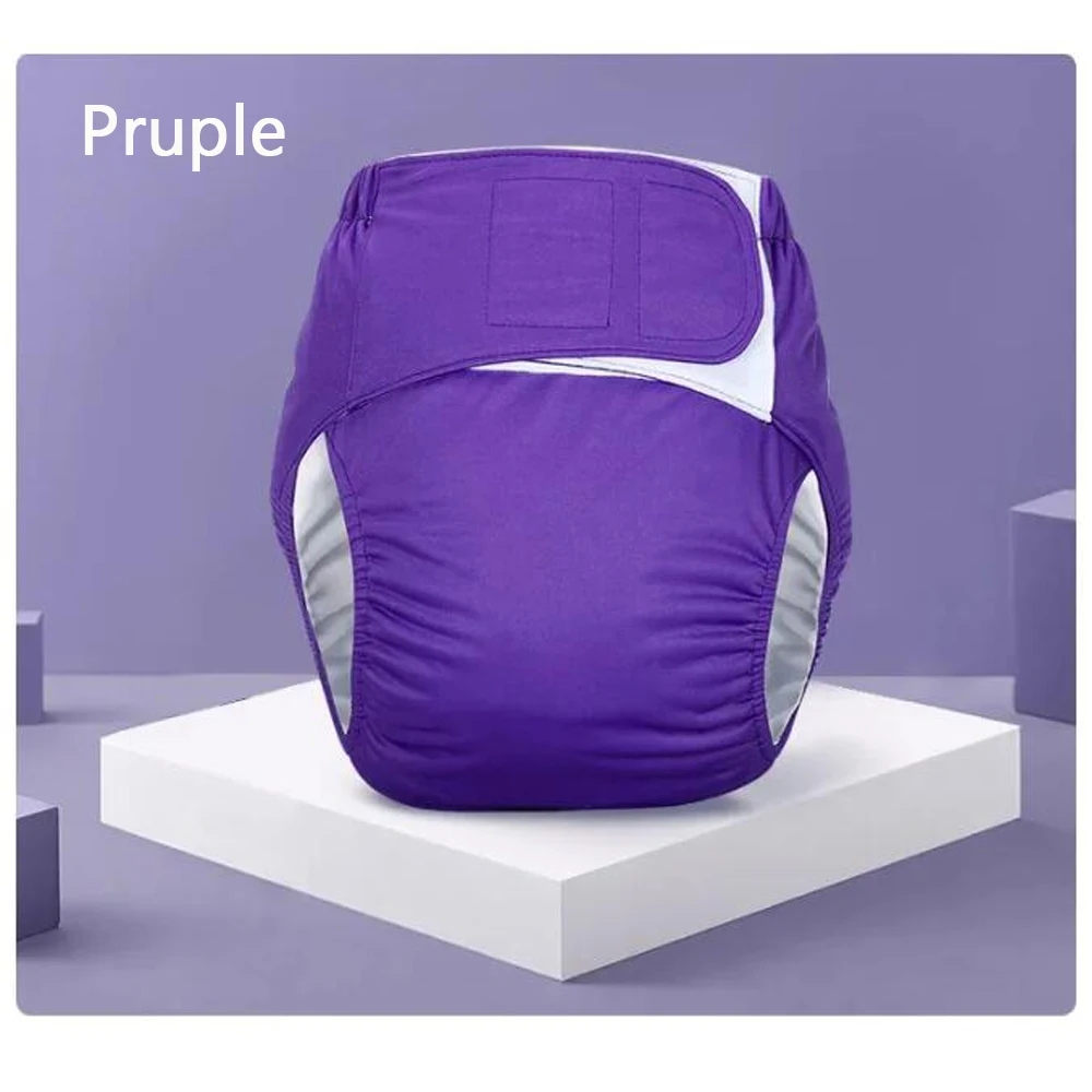 

Washable Adult Diapers Adjustable Size Cloth Diaper for Patients, Elderly Men and Women Leak Proof Incontinence Pants Pants