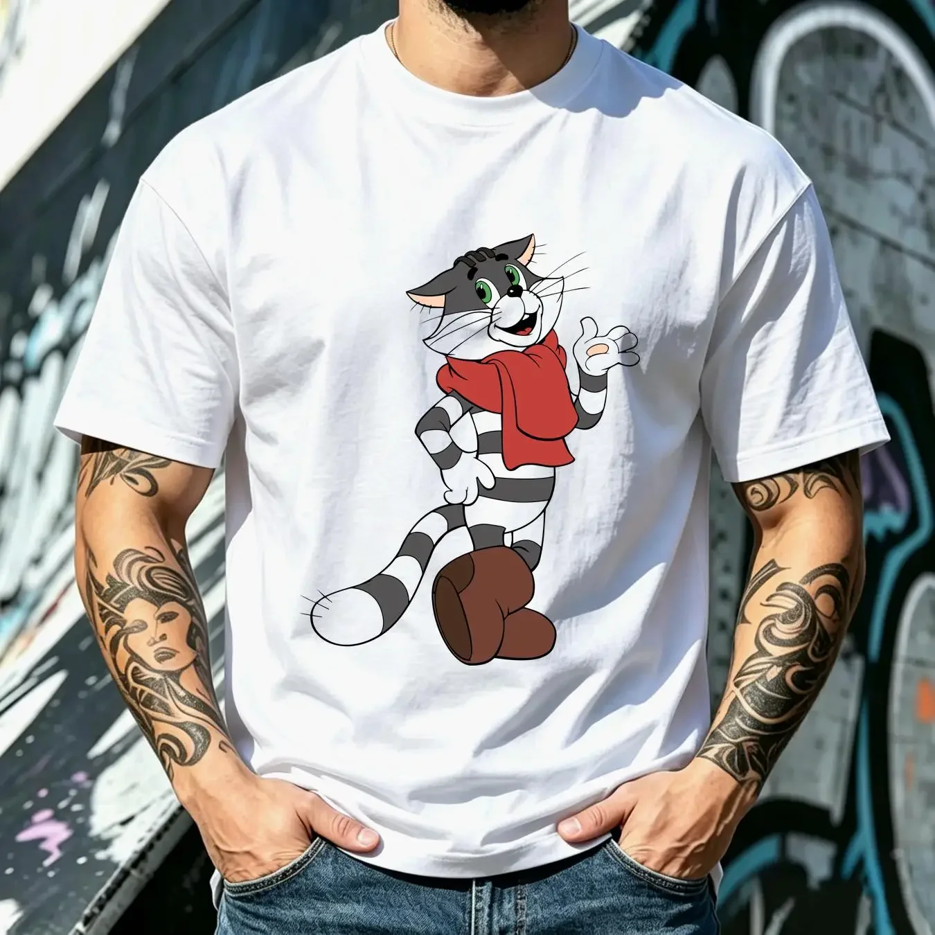 washed T Shirt Vintage Three from Prostokvashino Soviet Cartoons Soyuzmultfilm Russian Animation Cat Lovers vintage Washed