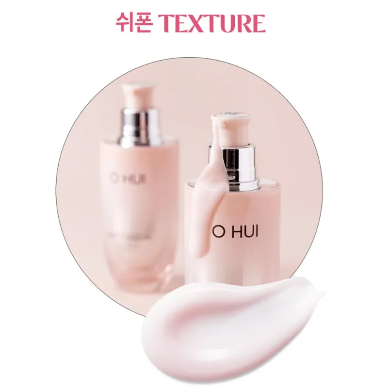 Ohui-Juego de hidratación milagroso rosa, emulsión de tóner, crema hidratante nutritiva, cojín de aire, base, Kit de cuidado de la piel de belleza coreana