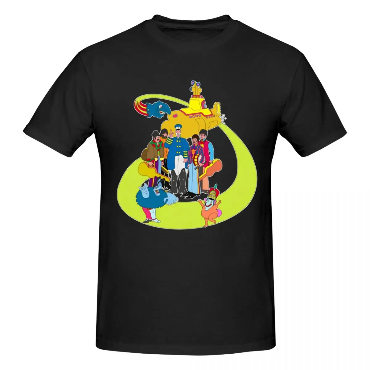 The Beatles Yellow Submarine Trendy T Shirts Graphic Y2K Summer Short Sleeve Mens Women T Shirts Clothes