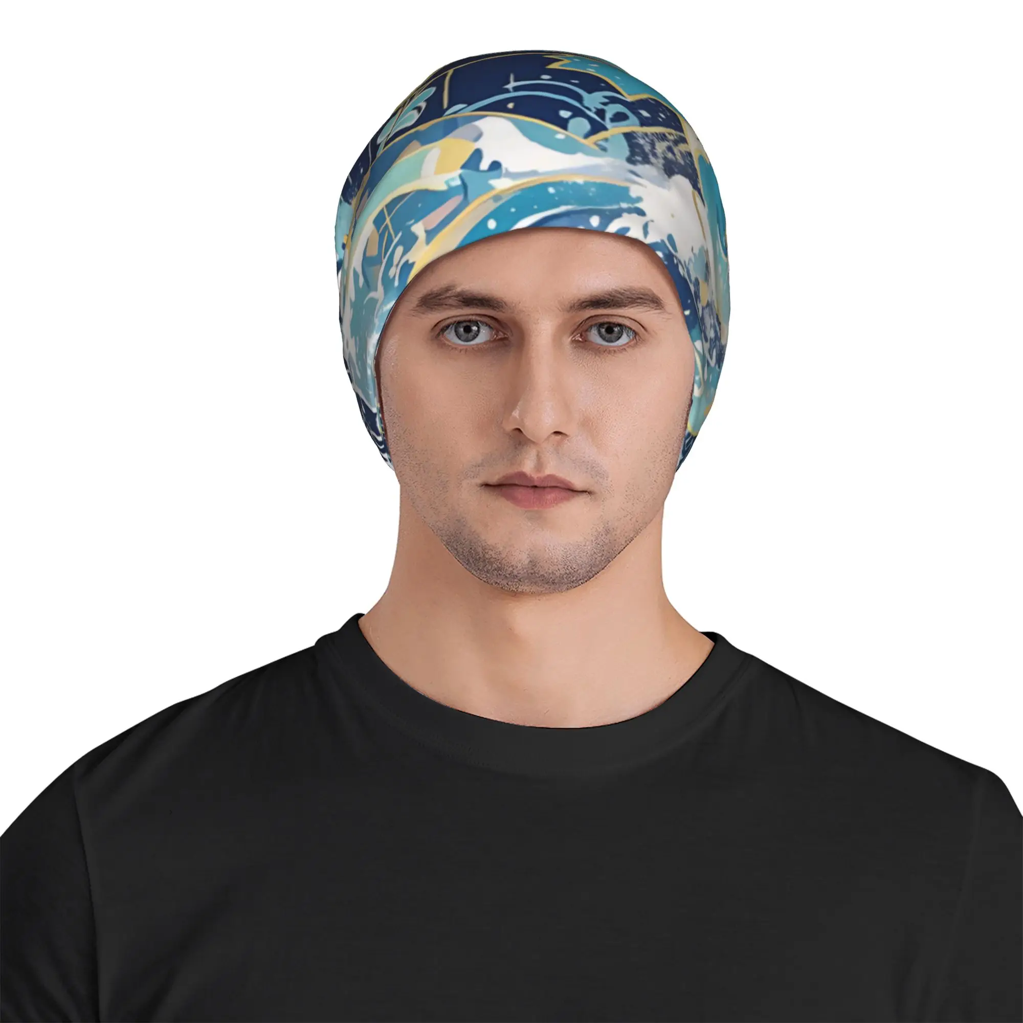 Gorros   Outdoor Hats Pokemon Squirtle Water Wave Traditional Thin Hat Bonnet Hipster Skullies Beanies Caps Men Women's Earmuffs