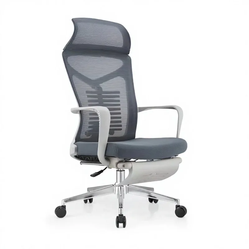 Ergonomic office lunch break computer chair with leisure pedal recliner, breathable design, comfortable and sedentary boss chair