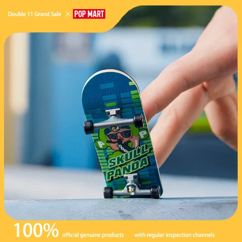 

Genuine Popmart Skullpanda Panda Fever Finger Skateboard Gift Box Blind Box Creative Gift Fashionable Gift Mysterious Box Figure