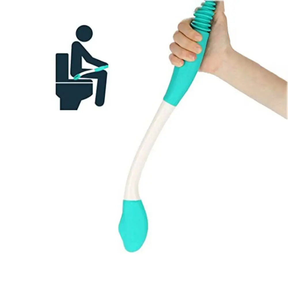 for Limited Mobility Long Handle No Bending Self Wipe Aid Helper Toilet Aids Tools Butt Wipes Tissue Grip Butt Wiper Holder