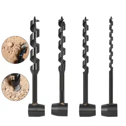 Wild Survival Hand Drill Portable Carbon Steel Manual Auger Drill Manual Wood Punch Tool