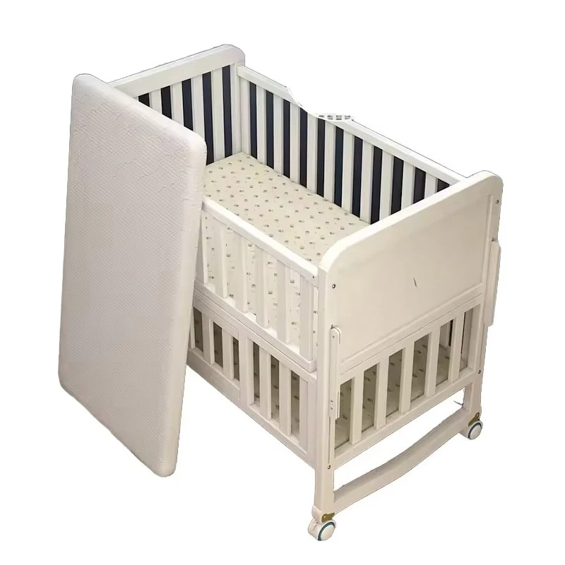

Multifunctional adjustable solid crib