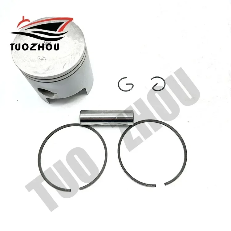 688-11635-00 Piston Kit (0.25Mm O/s) for Yamaha Parsun Outboard Motor 2T 85HP Rings +0.25MM Diameter82.25MM Boat accessories