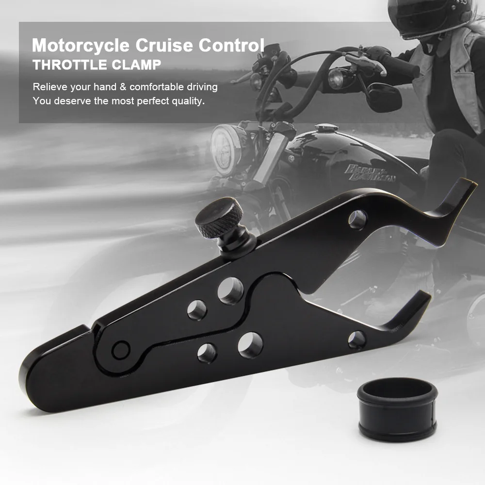 Motorcycle Universal Accessories Throttle Clip CNC Aluminum Cruise Control Throttle Clip Auxiliary Handle Holder