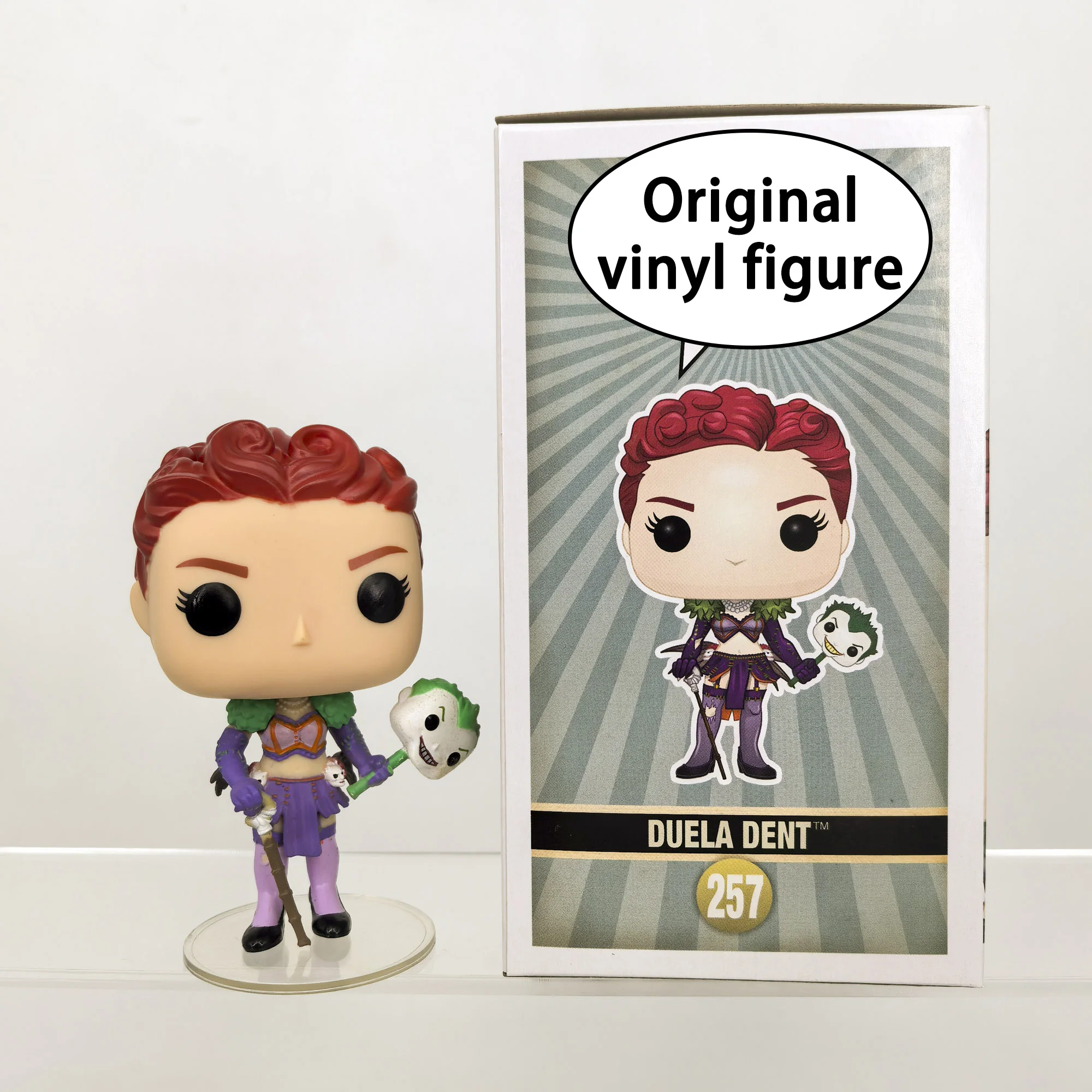 Joker Bombshells Duela Dent Figurine en vinyle Film DC Super héros modèle jouet Collection Figurine d'action bureau ornement Fans cadeaux