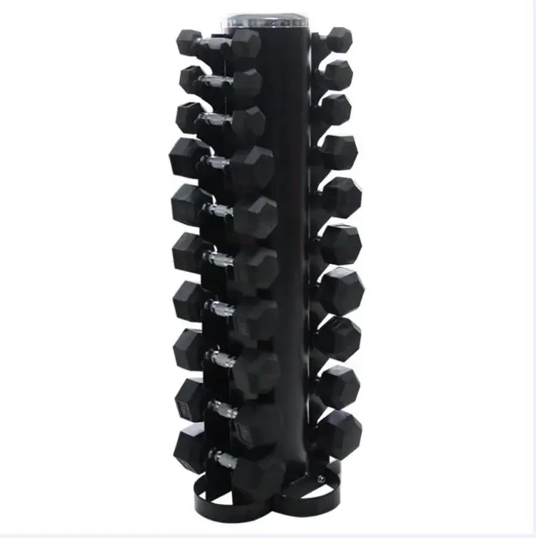 

gym equipment commercial grade hex dumbbell rack 10 pairs