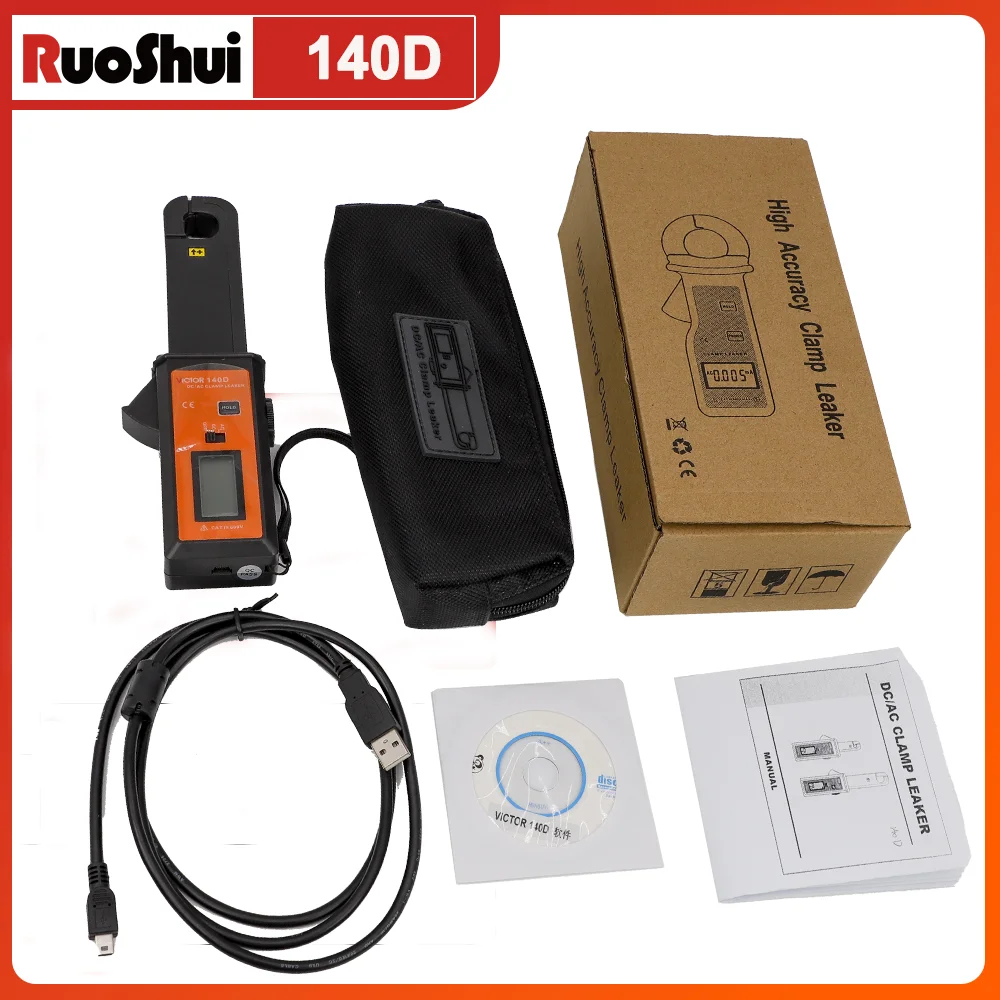 VICTOR AC DC Leakage Low Current Clamp Meter,0.00mA-60A, Manufacturer Direct Sales, High Precision Amp Clamp Meter,High Accuracy