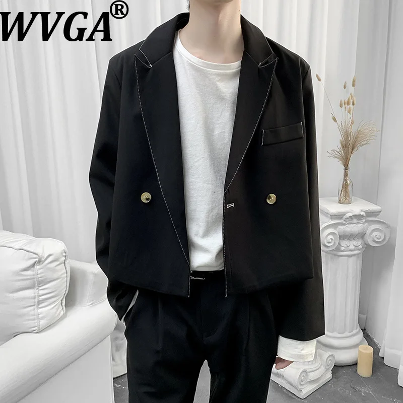 

WVGA весна осень новый мужской корейский стиль модный пиджак с отложным воротником нишевый шикарный повседневный пиджак с длинными рукавами Ins W15288