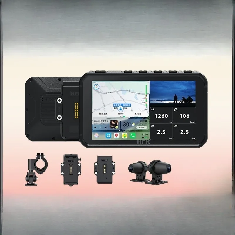 Smart motorcycle machine navigation electric dash cam multi-use quick release