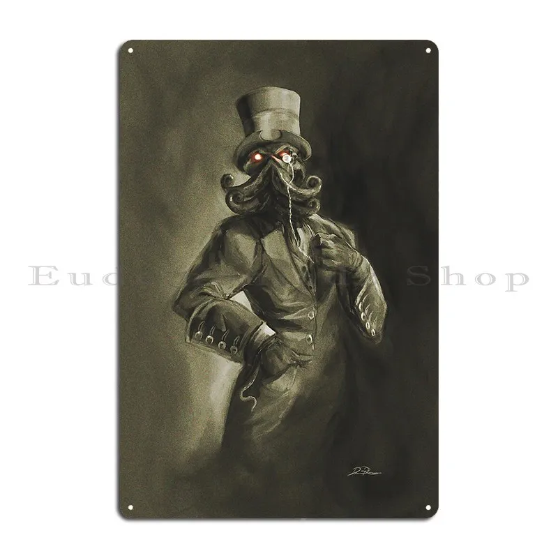 Dapper Cthulhu Metal Signs Club Kitchen Designing Design Kitchen Tin Sign Poster