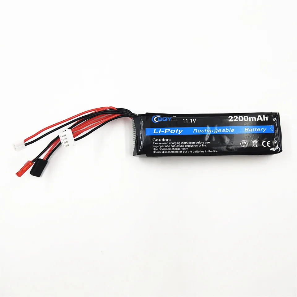 3S 11.1V 2200MAH 8C Lipo Battery JST 3S Balance Connector for Radiolink AT9S AT10 T8FB Walkera DEVO7 WFLY 9 RC Radio Transmitter