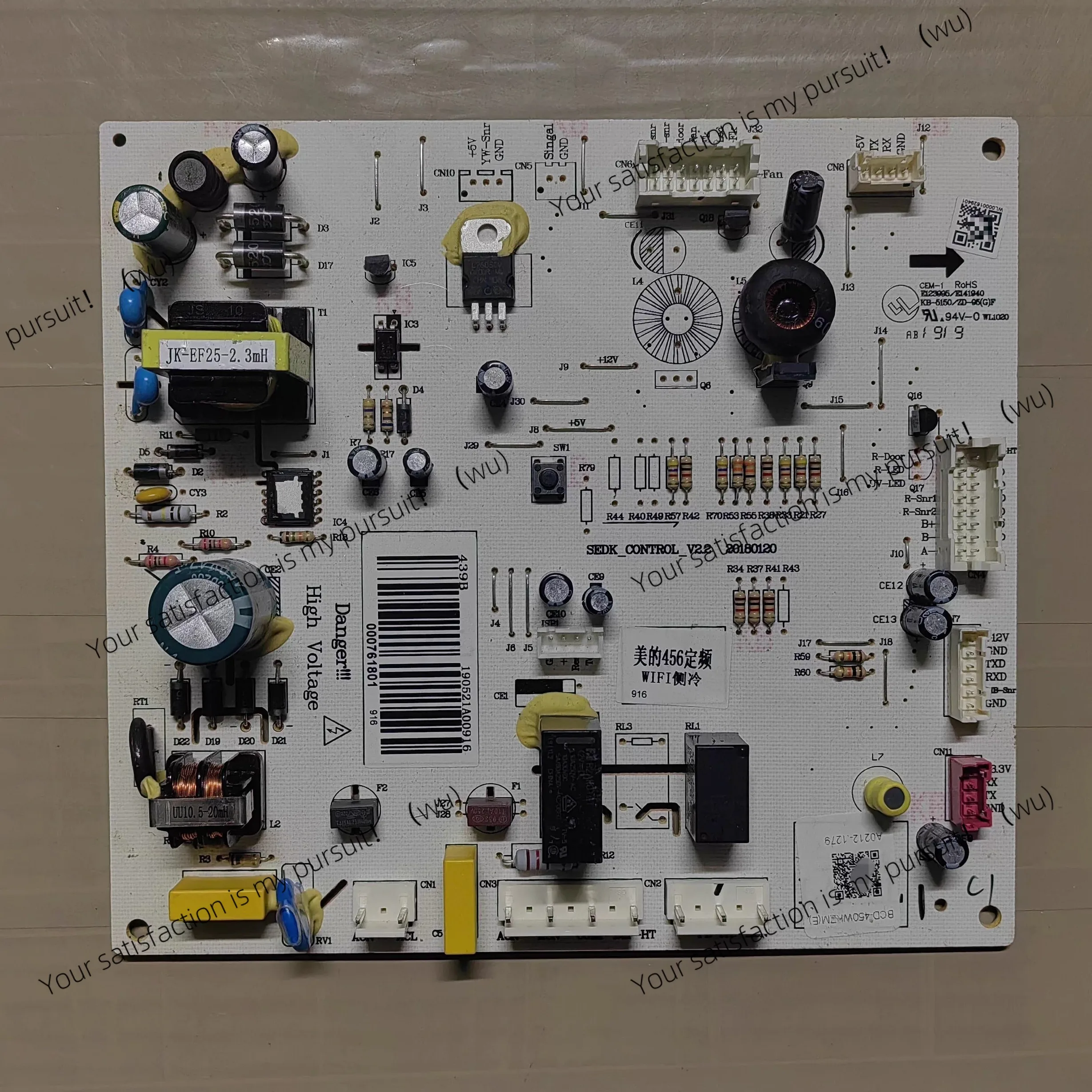 Applicable to Midea BCD-450/456WKZM (E) 000761801 main board computer board, power board