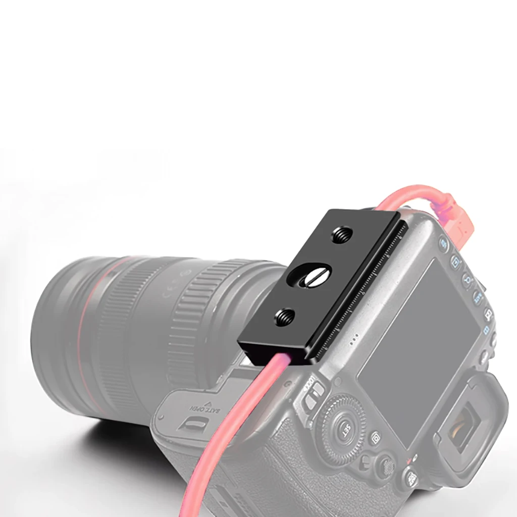 Für Block Arca Stativ Ein beins tativ Schnell wechsel platte für DSLR-Kamera Zubehör Kabel klemme Fixed Lock Port Protector Kabel wickler – Detail 16